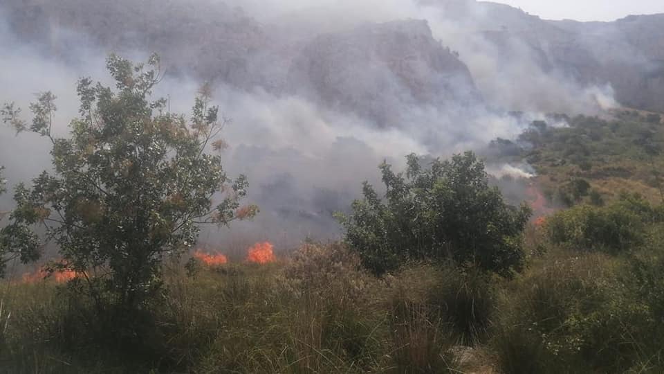 incendio Terrasini