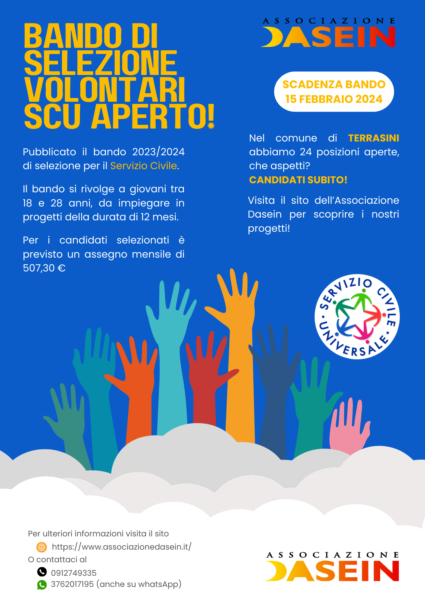 Locandina TERRASINI Servizio Civile